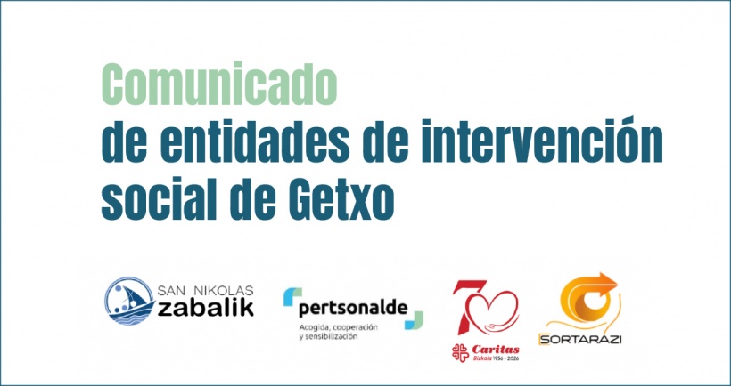 Getxoko gizarte-eskuhartzeko erakundeen komunikatua Getxoko gizarte-eskuhartzeko erakundeen komunikatua